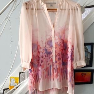 Sheer tunic top